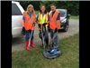 Supervisor Lee Caldwell's clean-up crew working in Nesbit